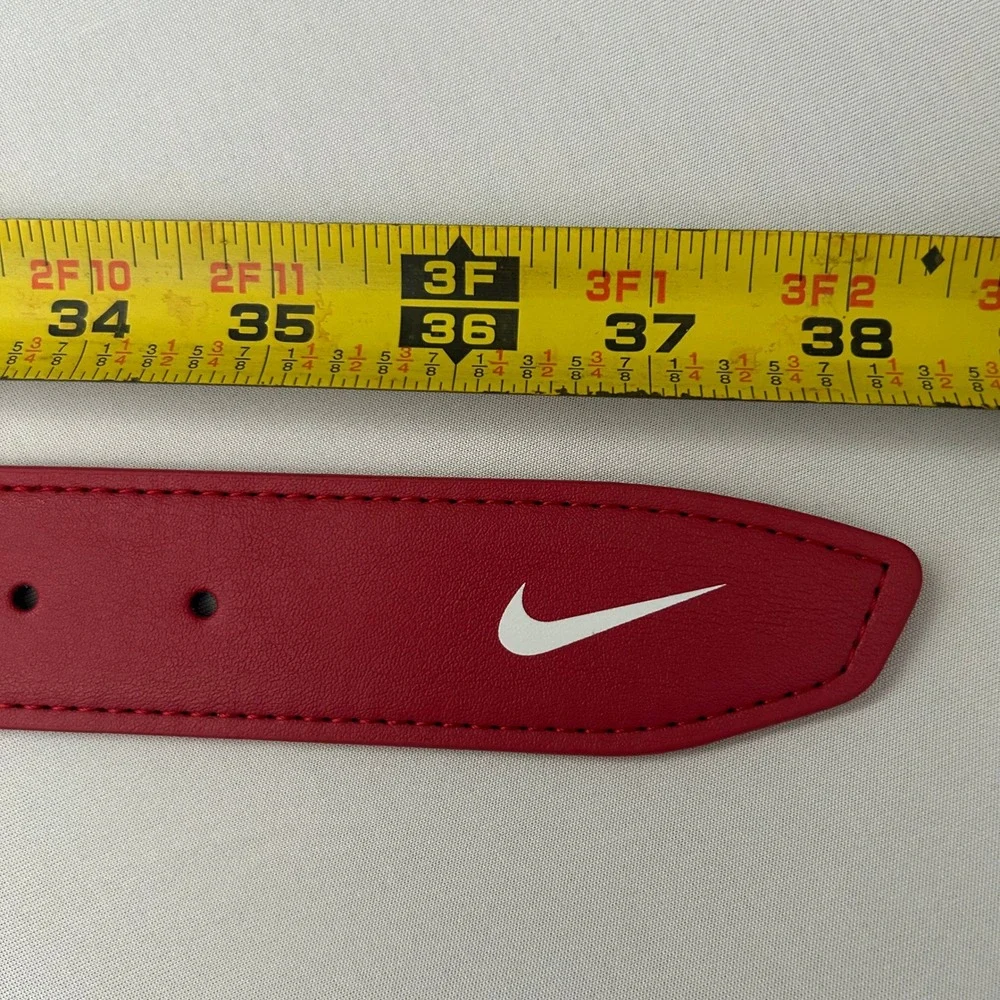 Nike Golf/Baseball Mens Stretch Web Belt Red Adjustable Swoosh One Size